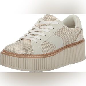 DV by Dolce Vita Beige and Cream Platform Sneakers